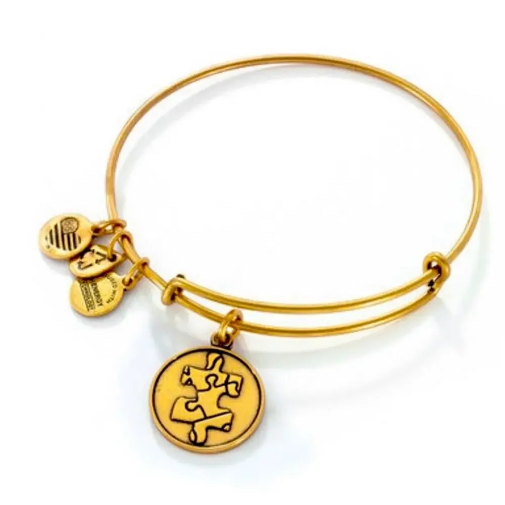 Alex & Ani Bangle Bracelet Charity The Puzzle National Autism